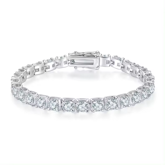 5ct moissanite tennis bracelet - 5mm