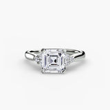 Solitaire with Cluster Shoulders 2