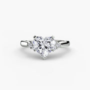 Solitaire with Cluster Shoulders 2