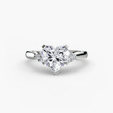 Solitaire with Cluster Shoulders 2