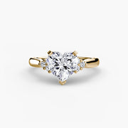 Solitaire with Cluster Shoulders 2