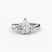 Solitaire with Cluster Shoulders 2