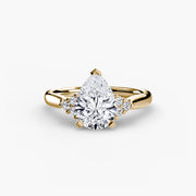 Solitaire with Cluster Shoulders 2