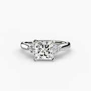 Solitaire with Cluster Shoulders 2