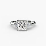 Solitaire with Cluster Shoulders 2