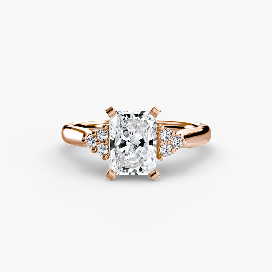 Solitaire with Cluster Shoulders 2
