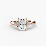 Solitaire with Cluster Shoulders 2