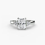 Solitaire with Cluster Shoulders 2