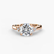 Solitaire with Cluster Shoulders 2