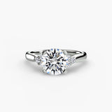 Solitaire with Cluster Shoulders 2