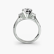 Solitaire with Cluster Shoulders 2
