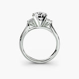 Solitaire with Cluster Shoulders 2