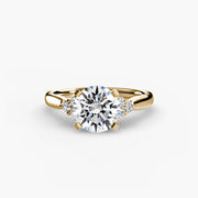 Solitaire with Cluster Shoulders 2