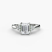Solitaire with Cluster Shoulders 2
