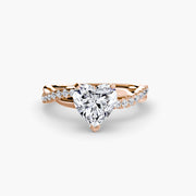 The Emerald Twist Pavé Ring