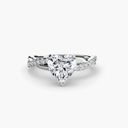 The Emerald Twist Pavé Ring
