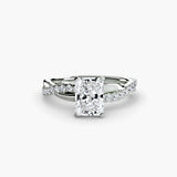 The Emerald Twist Pavé Ring