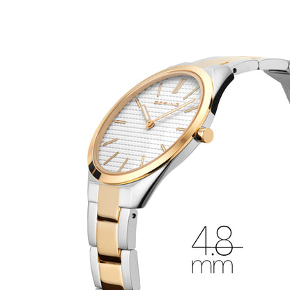 Bering Ladies Ultra Slim Two Tone Watch