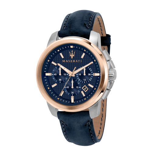 Maserati Successo Navy Blue Chronograph