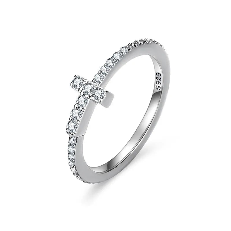 Dainty Cross Ring