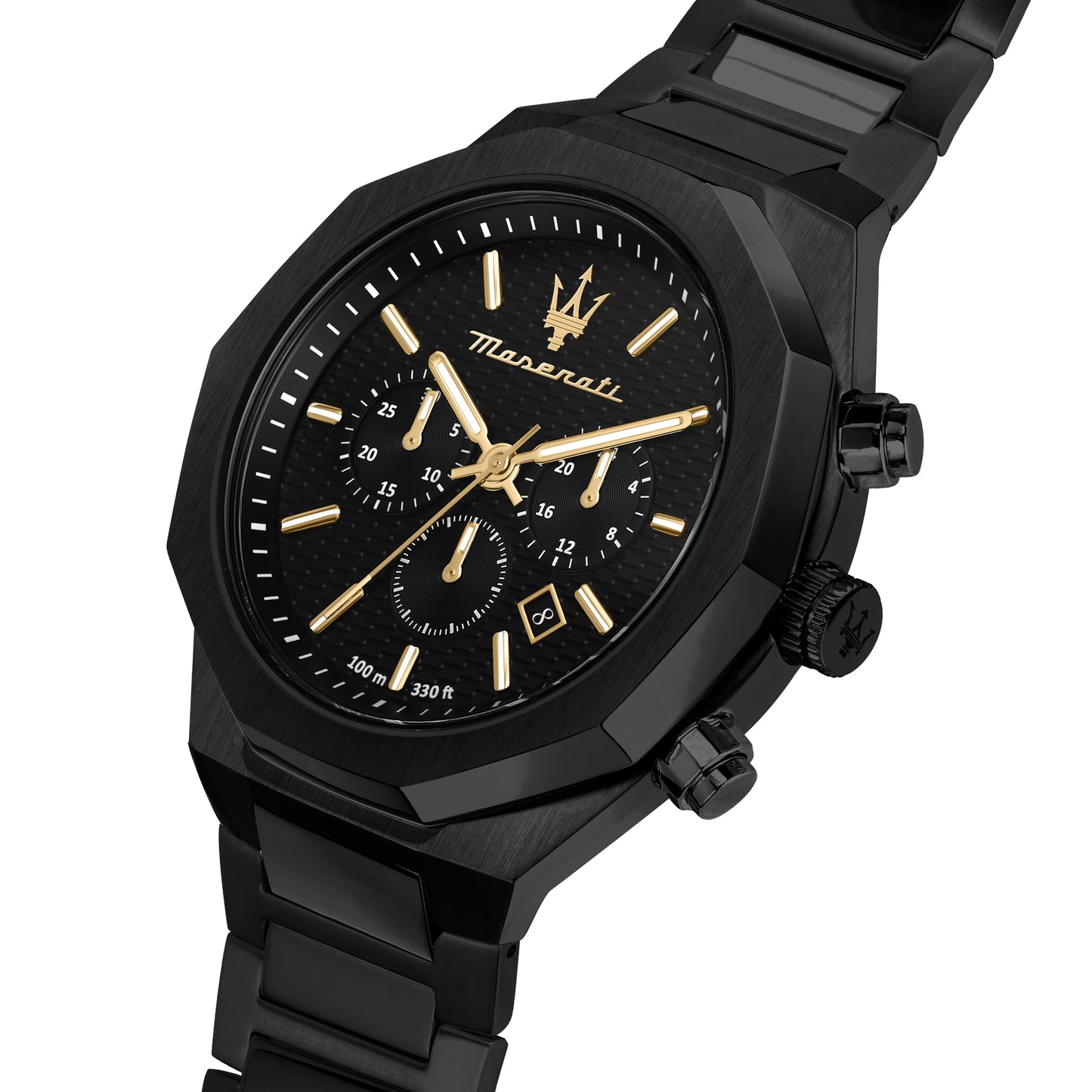 Maserati Stile Black Chronograph Watch