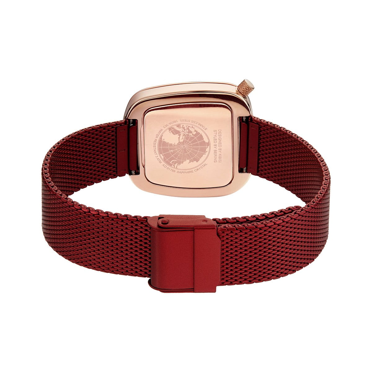 Bering Ladies Pebble Red Watch