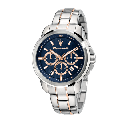 Maserati Successo Blue Dial 44mm Chronograph