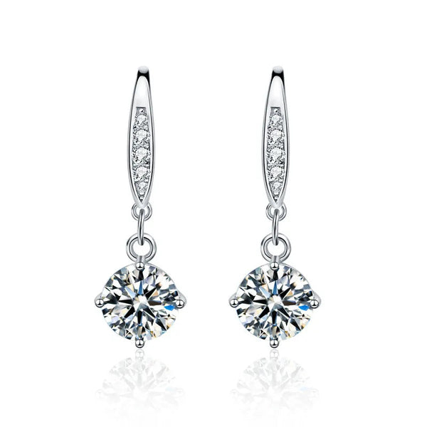 Leila 1CT Drop Earrings