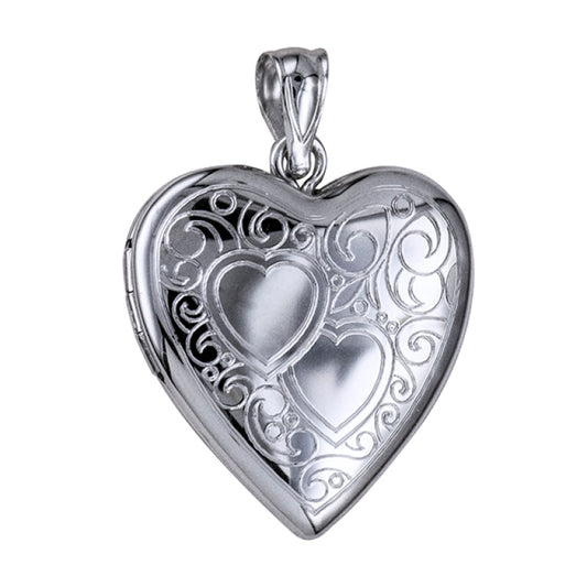P27 – S/S 20mm Interlocking Hearts Heart Locket