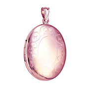 P14 – Border Pattern Oval Locket