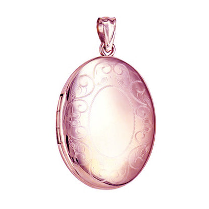 P14 – Border Pattern Oval Locket