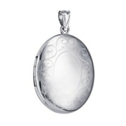 P14 – Border Pattern Oval Locket