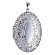 P11 – Engraved Border Oval Locket