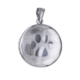 The Round Paw Print Locket