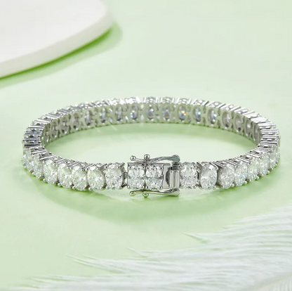 6ct oval cut tennis bracelet