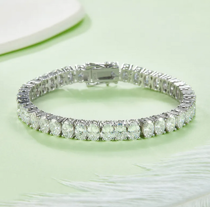 6ct oval cut tennis bracelet