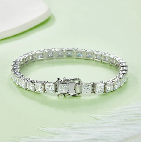 5ct princess cut tennis bracelet